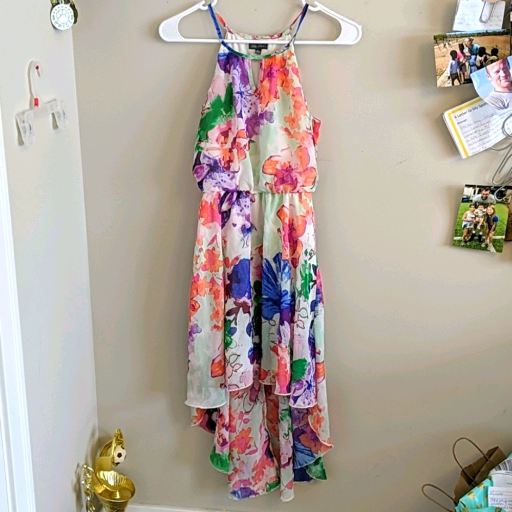 Girls Flowy Floral Dress